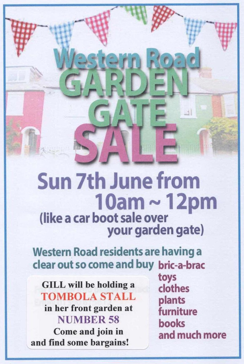 Garden Gate Sale with Label for Group Image